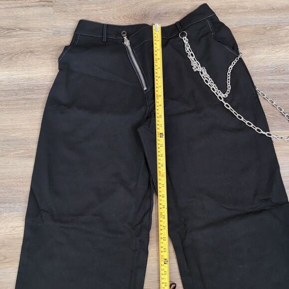 The Ragged Priest The Drop Out Wide Leg Chains Pants Sz 12 NWT - Picture 11 of 12